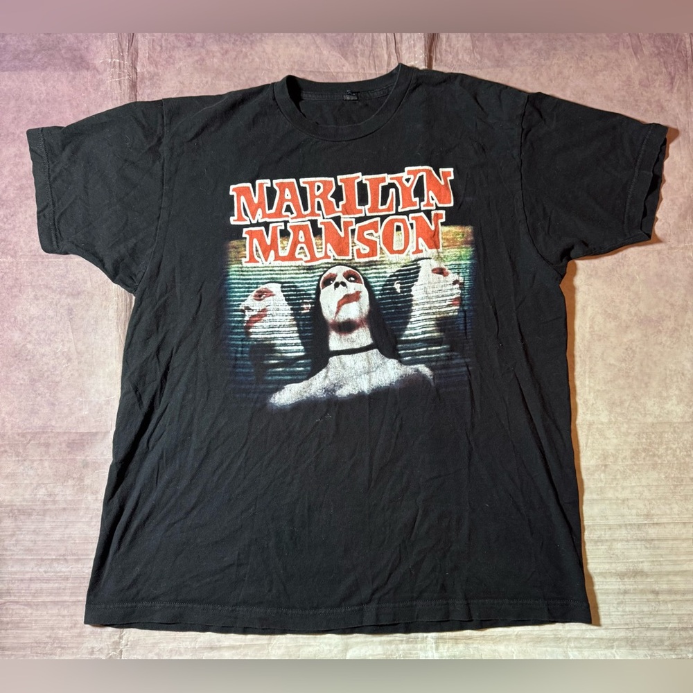 Vintage Marilyn Manson 90’s Sweet Dreams T-Shirt Tee Tultex Men’s Sz XL Metal